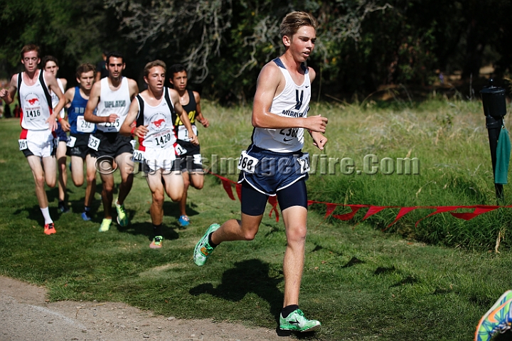 2014StanfordD1Boys-081.JPG - D1 boys race at the Stanford Invitational, September 27, Stanford Golf Course, Stanford, California.